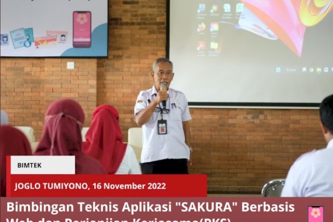 Bimbingan Teknis Aplikasi SAKURA berbasis Web dan Perjanjian Kerjasama.