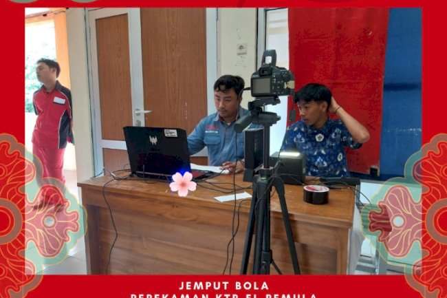 Bola KTP-EL Pemula, di SMK Muh 2 Jatinom.