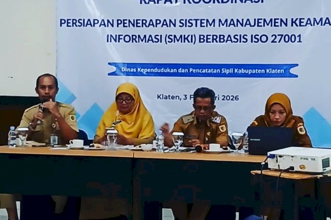 Rapat Koordinasi Persiapan Penerapan Sistem Manajamen Keamanan Sistem Informasi (SMKI) Berbasis ISO 27001