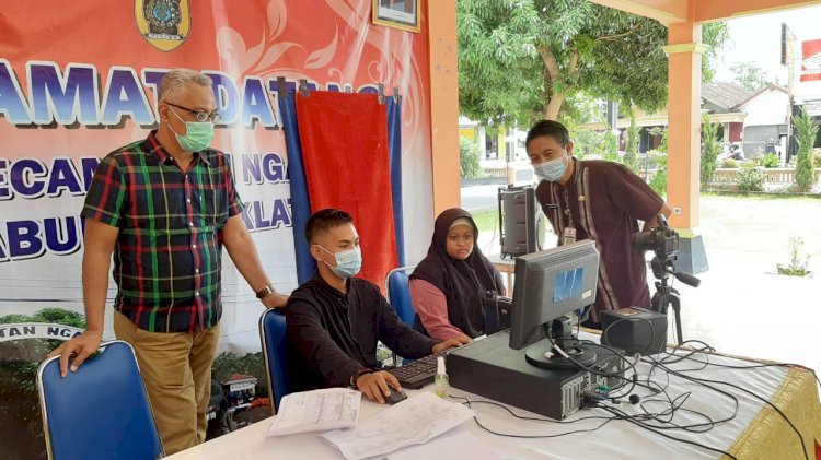DISDUKCAPIL KLATEN---Perekaman Massal Dalam Rangka Turut Serta Mensukseskan Pilkada 2020.