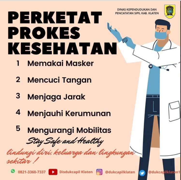 Tetap patuhi protokol kesehatan, mari kita tetap jaga kesehatan dan lawan covid19.