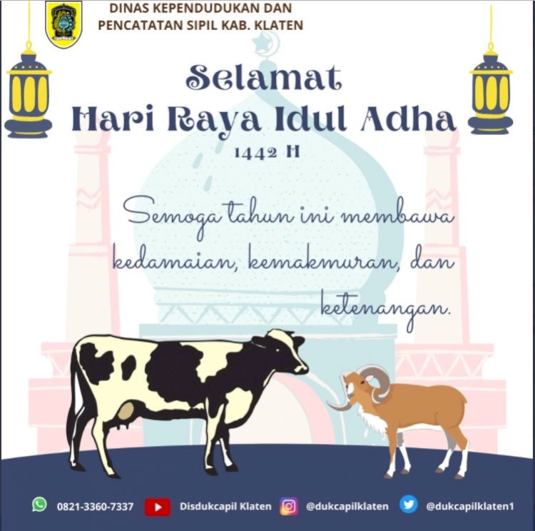 Selamat Hari Raya Idul Adha 1442 H, tetap jaga kesehatan dan patuhi protokol kesehatan.