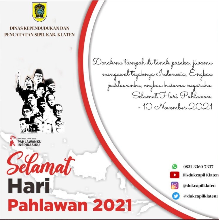 Selamat Hari Pahlawan 10 November  2021.
