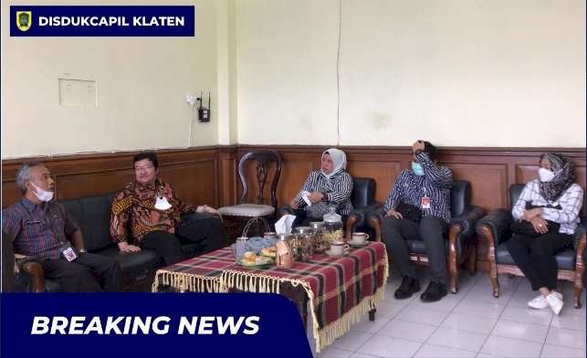 Kunjungan Direktur Bina Aparatur Kependudukan dan Pencatatan Sipil  Direktorat Jenderal Kependudukan dan Pencatatan Sipil Kemendagri ke Disdukcapil Kabupaten Klaten