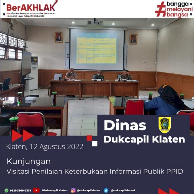  Visitasi Penilaian Keterbukaan Informasi Publik (PPID).