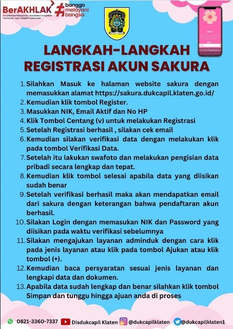 Langkah-langkah Registrasi Akun Sakura 