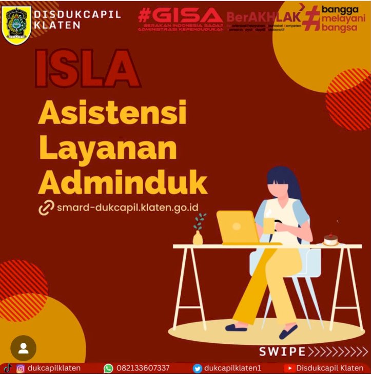 Inovasi Disdukcapil Klaten "ISLA".