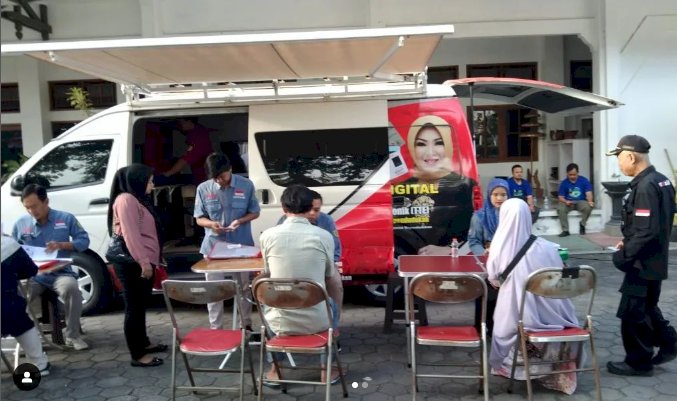Giat pelayanan pengurusan dokumen Adminduk Dinas Dukcapil Klaten di CFD.
