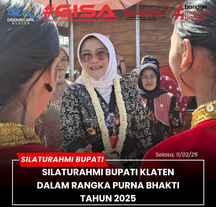 Silaturahmi Bupati Klaten dalam Rangka Purna Bhakti Tahun 2025