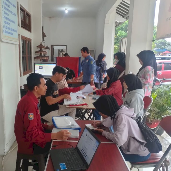 Giat pelayanan pengurusan dokumen Adminduk Dinas Dukcapil Klaten di CFD.