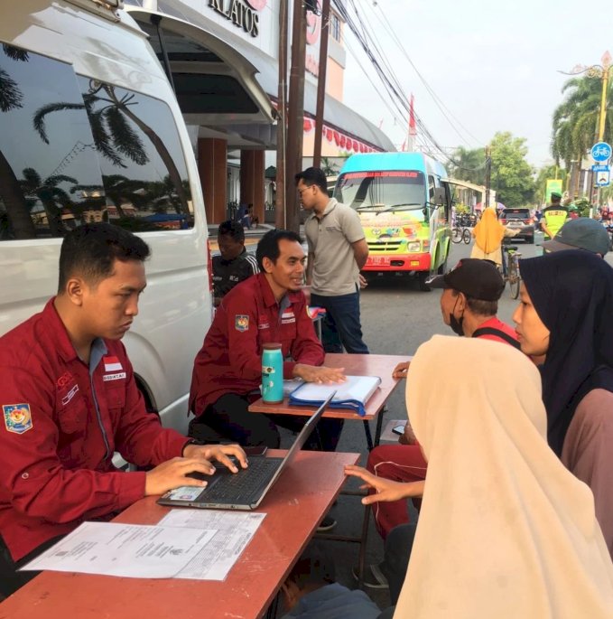 Giat pelayanan pengurusan dokumen Adminduk Dinas Dukcapil Klaten di CFD.