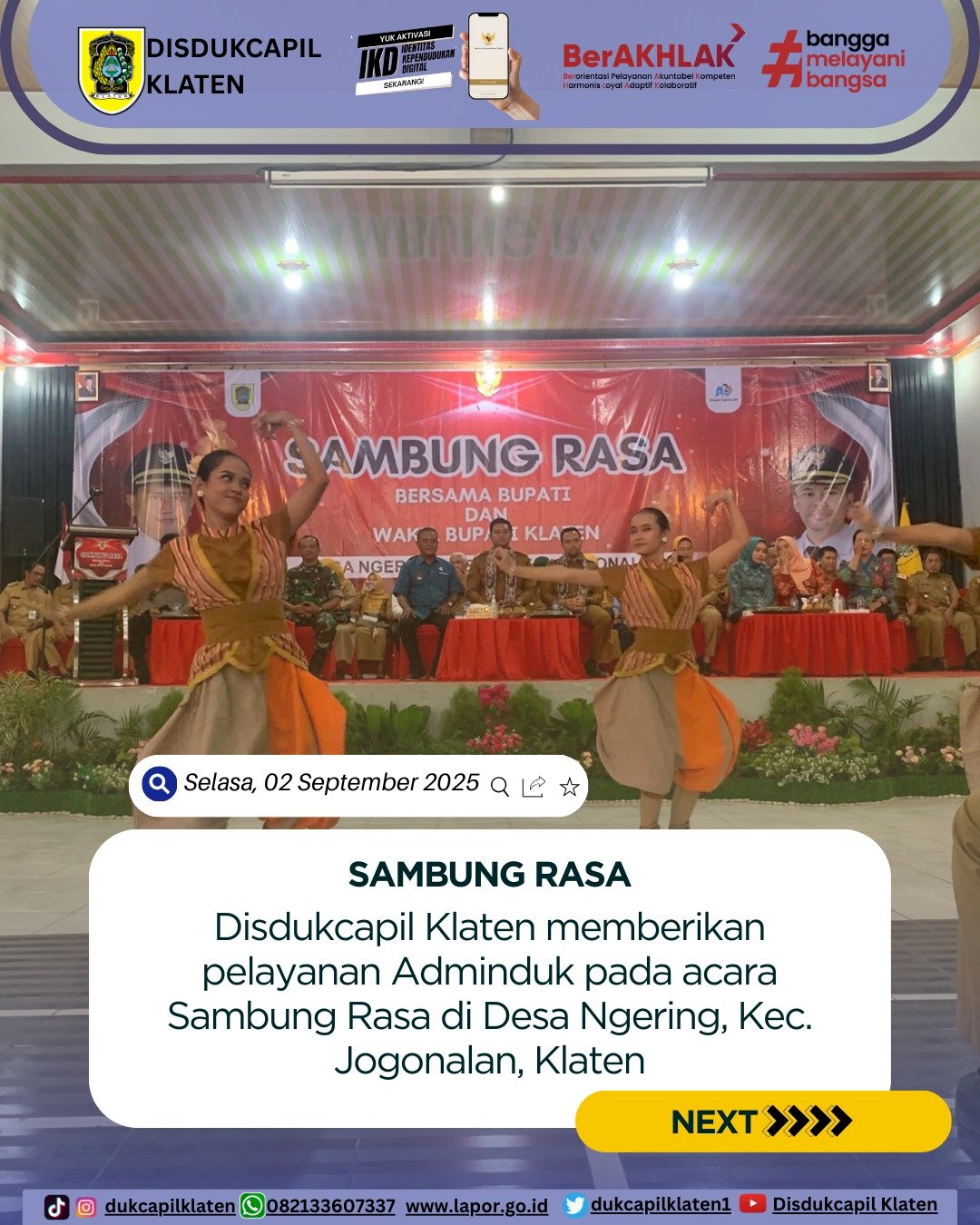 Sambung Rasa di Desa Ngering, Kecamatan Jogonalan Selasa, 02 September 2025