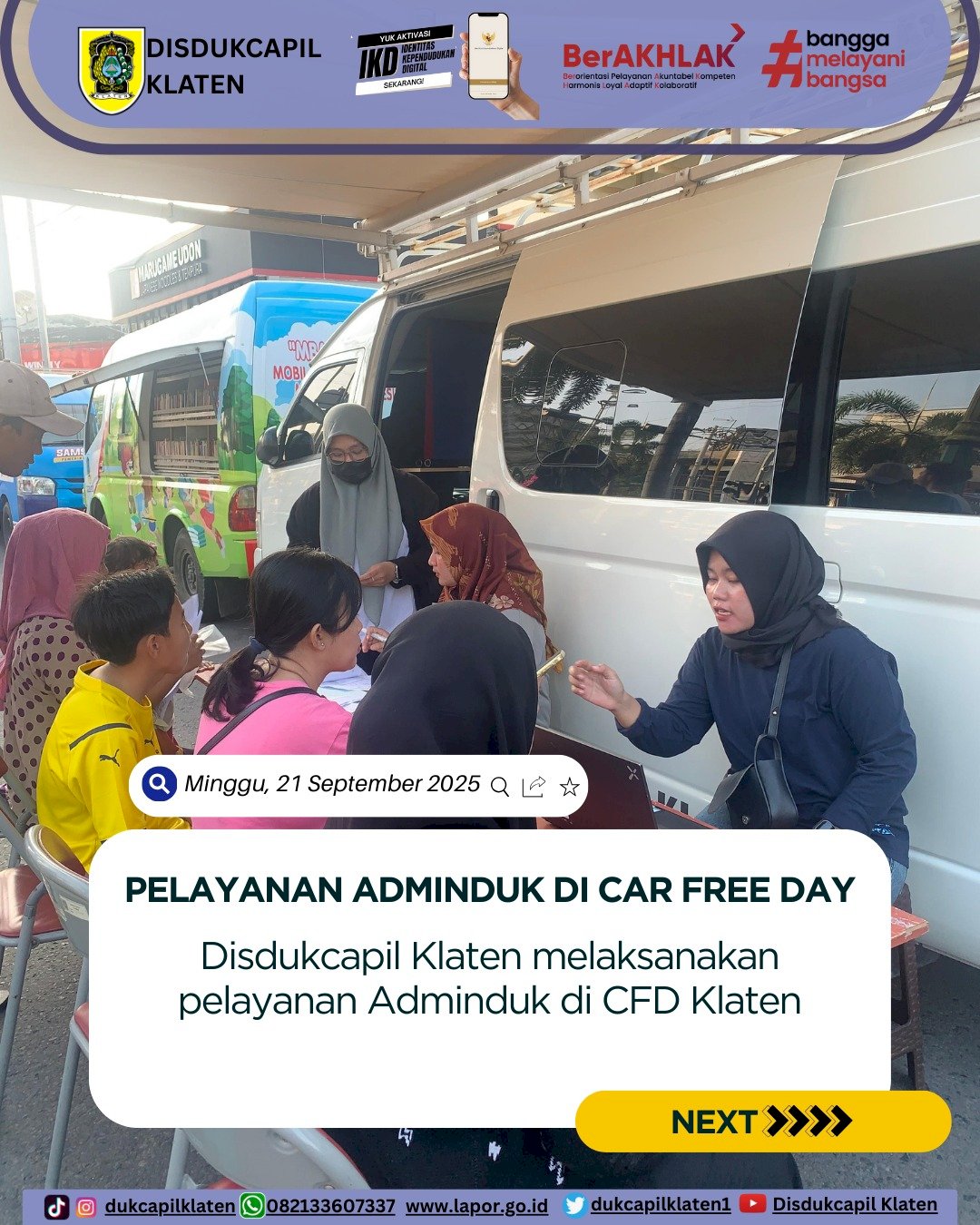 Laporan layanan CFD, Minggu (21/09/2025)