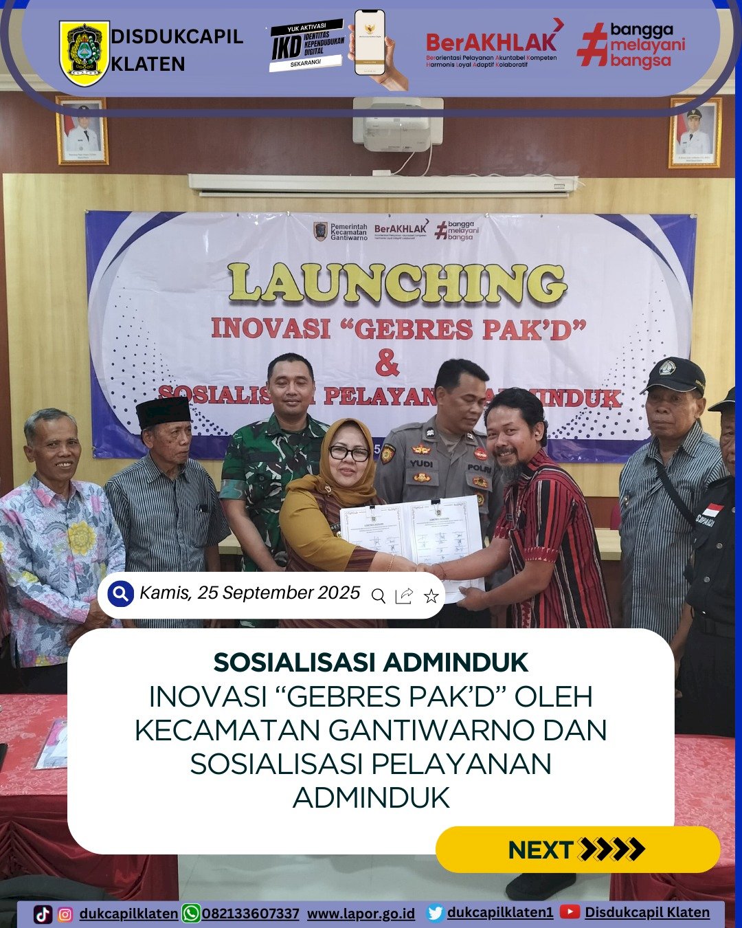 Gebres Pak’D Kecamatan Gantiwarno