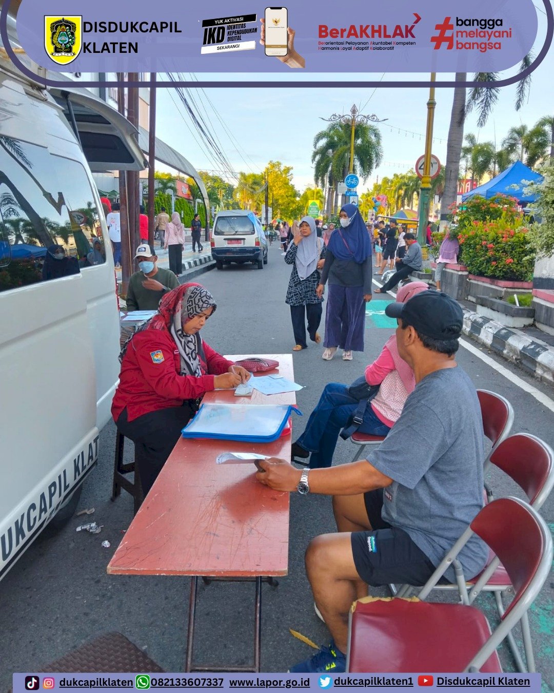 PELAYANAN ADMINDUK DI CAR FREE DAY