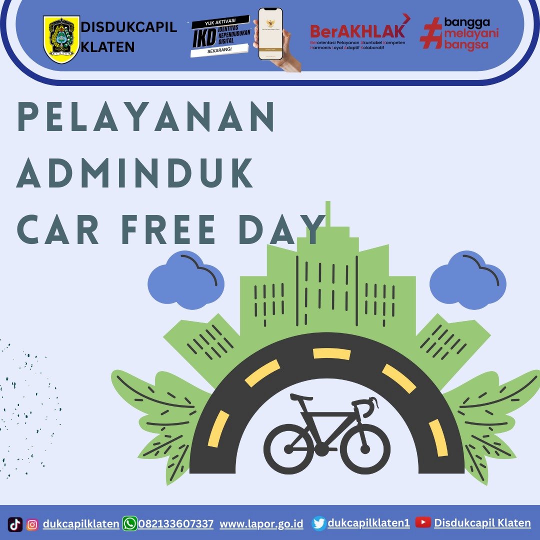 Dukcapil in CarFreeDay 