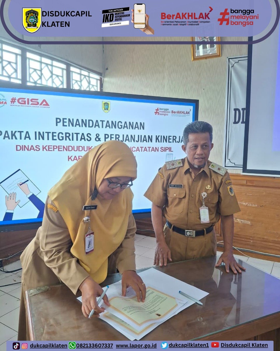 Penandatanganan Pakta Integritas dan Perjanjian Kerja