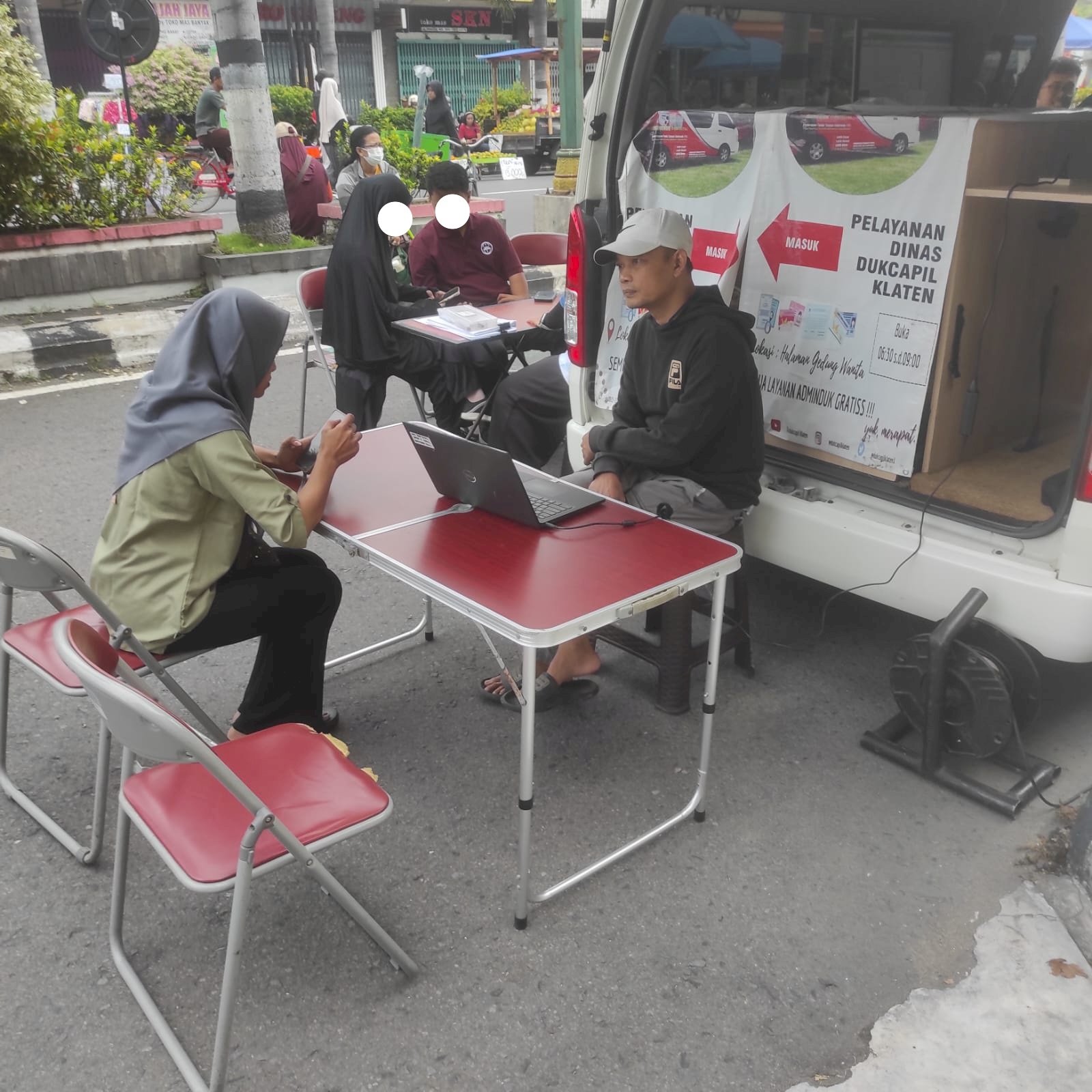 Laporan Pelayanan Adminduk di CFD pada hari Minggu 3 Mei 2026