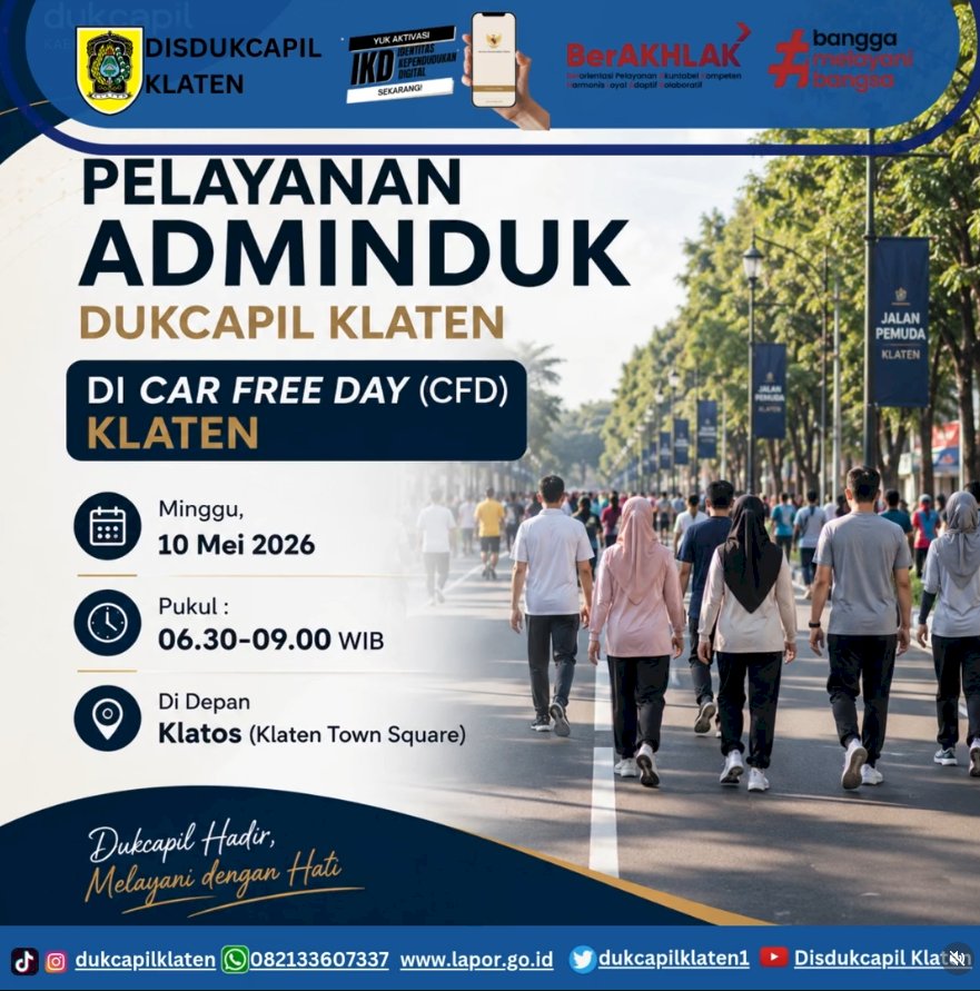 Dukcapil in CarFreeDay