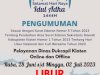 Pelayanan Online dan Offline Dinas Dukcapil Klaten pada tanggal 28 Juni s/d 02 Juli 2023 LIBUR Hari Raya Idul Adha 1444 H.