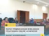 Dinas Dukcapil Klaten melaksanakan Rapat Pembahasan Kebijakan Pelayanan Online Adminduk.