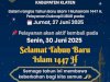 PENGUMUMAN PELAYANAN DINAS KEPENDUDUKAN DAN PENCATATAN SIPIL KABUPATEN KLATEN.
