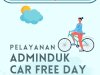 Dukcapil in CarFreeDay 