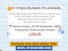 PENGUMUMAN PELAYANAN
