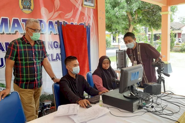 DISDUKCAPIL KLATEN---Perekaman Massal Dalam Rangka Turut Serta Mensukseskan Pilkada 2020.