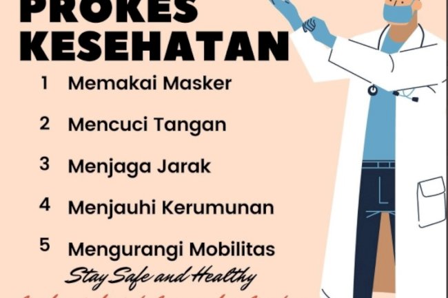 Tetap patuhi protokol kesehatan, mari kita tetap jaga kesehatan dan lawan covid19.