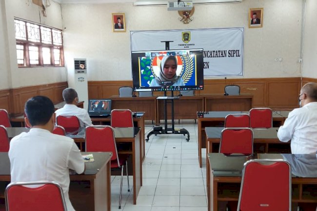 RAPAT KERJA NASIONAL PENDATAAN PENDUDUK MISKIN KRONIS DAN PENGUMUMAN DKB (DATA KONSOLIDASI BERSIH) SEMESTER 1 TAHUN 2021.