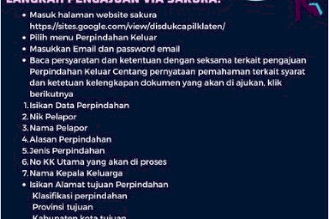 Tutorial pengajuan Perpindahan Keluar via online website Sakura.