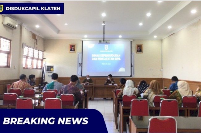 KUNJUNGAN DUKCAPIL SLEMAN DALAM RANGKA STUDI REFERENSI INOVASI PELAYANAN DAN DIGITALISASI ARSIP.