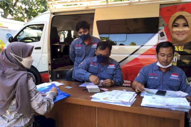 Pelayanan Adminduk Dinas Dukcapil Klaten di acara CarFreeDay.