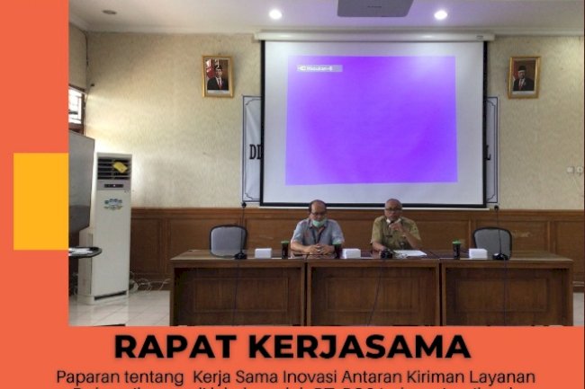 Rapat Kerjasama Dinas Dukcapil Klaten dengan PT. POS Indonesia.