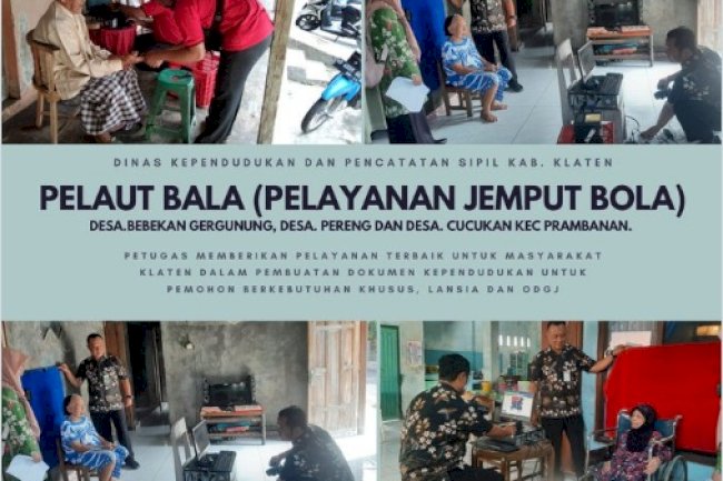 Perekaman jemput bola kepada masyarakat yang berkebutuhan khusus, lansia dan ODGJ di Desa Cucukan Prambanan.
