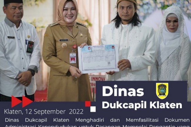 Dukcapil Klaten hadir dalam acara Baznas Klaten Mantu.
