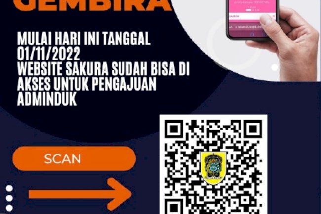 Ajukan Layanan Adminduk online menggunakan Layanan SAKURA berbasis Website.