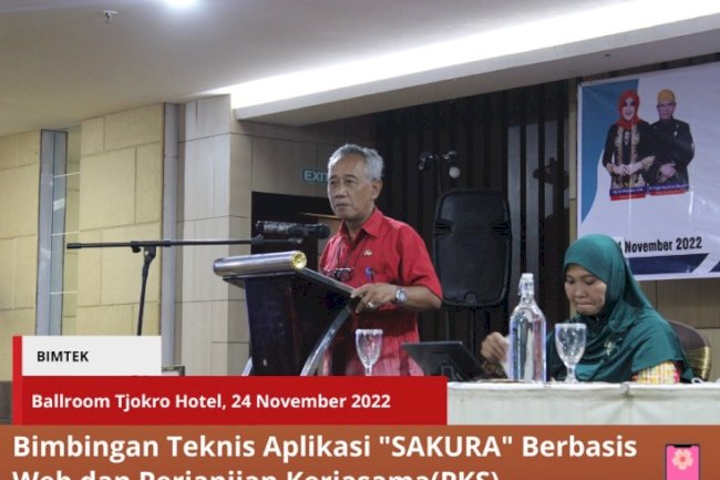 Dinas Dukcapil Klaten melaksanakan Bimtek Aplikasi SAKURA berbasis Web di Ballroom Borobudur Tjokro Hotel Klaten.