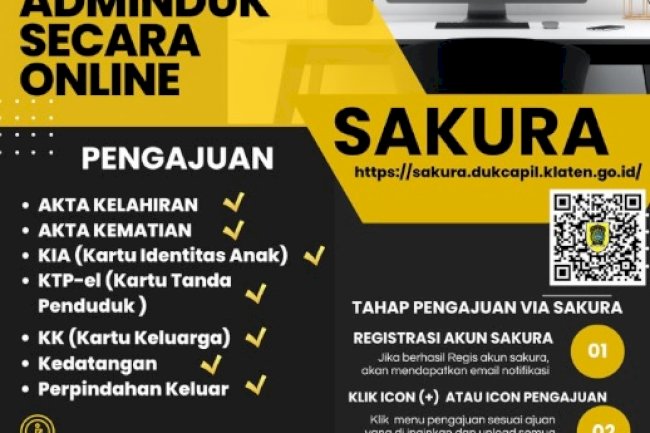Pengurusan Adminduk dari rumah bisa menggunakan SAKURA.