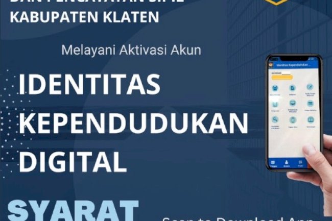 Syarat aktifasi Identitas Kependudukan Digital (IKD).