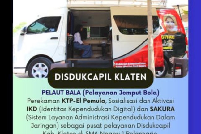 Dinas Dukcapil Klaten melaksanakan Perekaman EKTP dan Sosialisasi Implementasi penerapan KTP Digital (IKD).