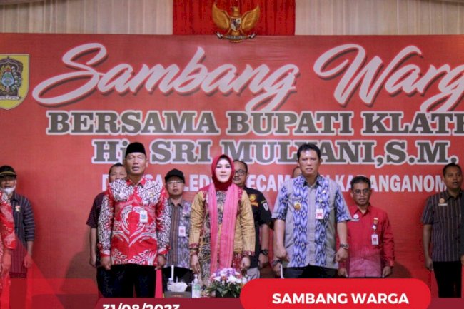 Dinas Kependudukan Dan Pencatatan Sipil Kabupaten Klaten laksanakan Pelayanan Adminduk acara Sambang Warga di Desa Gledeg.