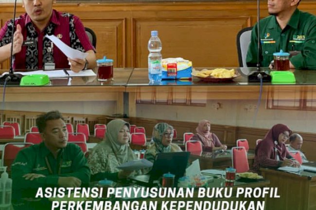 Asistensi Penyusunan Buku Profil Perkembangan Kependudukan oleh BPS Kabupaten Klaten Tahun 2023.