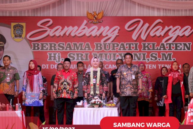 Dinas Kependudukan Dan Pencatatan Sipil Kabupaten Klaten laksanakan Pelayanan Adminduk acara Sambang Warga di Gedung AHIMSA.