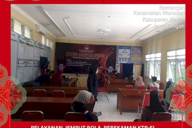 Disdukcapil Klaten bekerjasama dengan KPU Klaten melaksanakan Pelayanan Jemput Bola Perekaman KTP-EL di Kecamatan Wonosari .