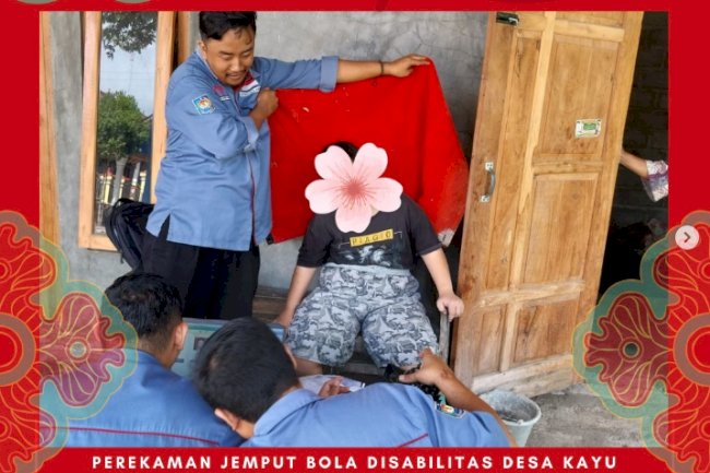 Perekaman Jemput Bola disabilitas oleh Dinas Dukcapil Klaten.