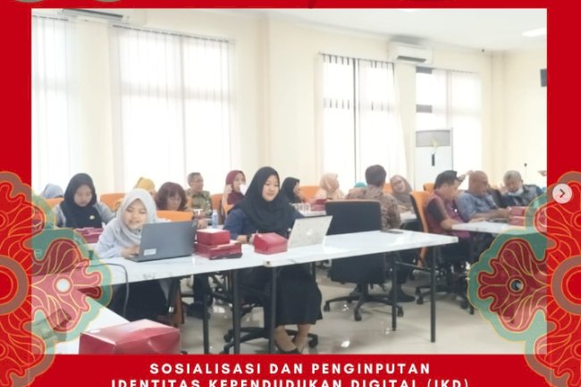 Kegiatan Sosialisasi dan Penginputan Identitas Kependudukan Digital (IKD) dilaksanakan di Inspektorat Kabupaten Klaten.
