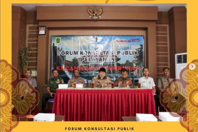 Forum Konsultasi Publik diadakan oleh Kecamatan Prambanan bersama beberapa OPD di Kabupaten Klaten.