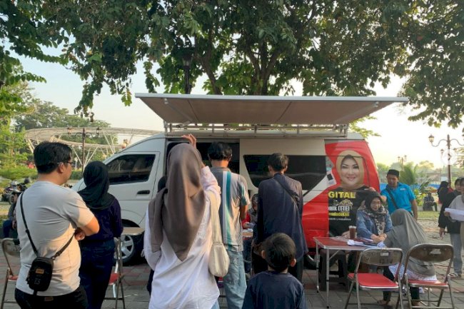 Giat pelayanan pengurusan dokumen Adminduk Dinas Dukcapil Klaten di CFD.